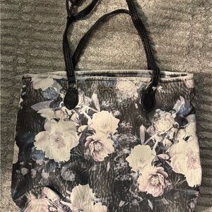 Vera Bradley Black and White Floral Tote